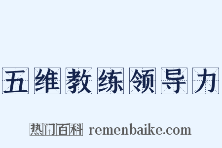 五维教练领导力是什么意思的图片